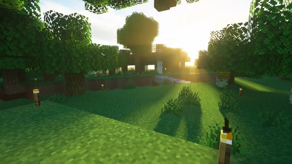 Minecraft with shaders